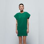 Nation Ltd  Verdant Green Crewneck Cap Sleeves T-Shirt Mini Dress Size Small Photo 6