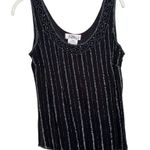 Vintage Beaded Cardigan and Tank Top Set by Patra Black Size 8 Photo 2