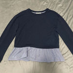 Copper Key  Navy Faux Layered Sweatshirt EUC Size XL Photo 0