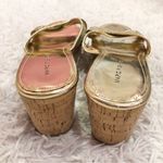 Marc Fisher Cilla 2 Glitter Heel Wedges Gold 9 Photo 3