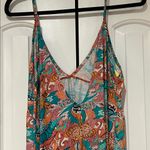 Maaji  Tropical Print Maxi Dress in Teal and‎ Coral medium Photo 3