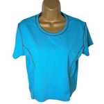 Russell Athletic Dri-Power Blue Contrast Stitch Tee Gym Core Active M Women Photo 0