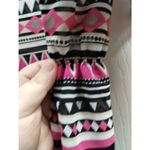 Fashion Tadka Size Medium Made in India Pink Black Geo Bathing SwimSuit Cover Up Photo 6