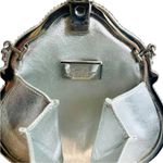 Judith Leiber Swarovski Crystal Leopard Print Chatelaine Miniaudiere Evening Bag Silver Photo 7