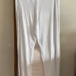 J Valdi  White Ribbed Wide Leg Women’s Cover Up Pants Photo 5