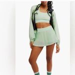 Free People NWOT  FP Movement Rally Pleated Miniskort in Pistachio XS/S Photo 2