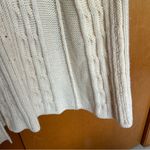Garnet Hill  Longline Duster Wool Chunky Cable Knit Cardigan Sweater Size XXL Photo 7