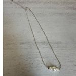 Dainty Silver Pearl Necklace Photo 2