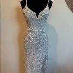 B. Smart  White Sequin Prom Dress Photo 3