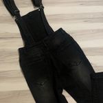 Boutique Black wash distressed jean overalls Photo 6
