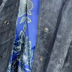 Isaac Mizrahi  Live Blue Suede Leather Moto Jacket Coat Fall Winter Womens 22W 22 Photo 5