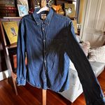 Old Navy  Classic Blue Denim Shirt Sz M Photo 2