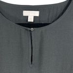 14th & Union NWT  Long Sleeve Black Tunic‎ Blouse Top Size Medium Minimalist Photo 4