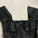 French Connection  Tomi black leather look Mini Dress NWOT Photo 6