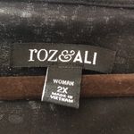 Roz & Ali  Bell Sleeve lace dress black/white lined Photo 6