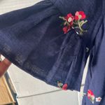 ODDY FROM‎ A BOUTIQUE NWOT 1X DRESS NAVY WITH EMBROIDERED FLOWERS Photo 3