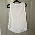 EXPRESS Trouvé White Layered Mesh Summer Lace Design XS Tank Top Vacation Photo 3