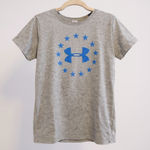 Under Armour  Freedom Womens HeatGear Gray T-Shirt Fitted L‎ Photo 0