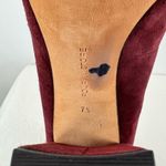 Pour La Victoire  Suede‎ Point Toe Chunky Heels in Burgundy Size 7.5 Photo 5