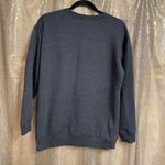 PINK - Victoria's Secret  Dark Heather Gray Red Holiday Logo Crewneck Sweater XS Photo 1