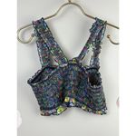 Urban Outfitters Out From Under Colorful Cropped Smocked Tank Top - Size - Large Photo 2