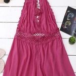 Pink Halter Romper Photo 1