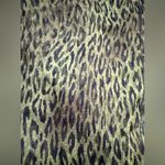 Neiman Marcus Vintage  green leopard print long wrap silk scarf Photo 2