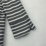 Chico's Zenergy Womens Tunic Top Striped Size 0 Cotton Blend 3/4 Sleeve Photo 2