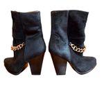 3.1 Phillip Lim  BLACK CALF HAIR AND SUEDE BERLIN CHAIN BOOTIE (39.5) Photo 6