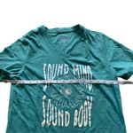 ASICS Women’s Aqua Blue/Green V-Neck T-shirt Photo 1