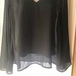 Forever 21 π΅3/$25 Sheer w/ camisoleBell Sleeve Top Photo 3