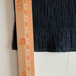 Free People Black Gauze Wide Leg Cropped Pants XS Photo 7