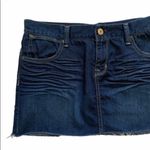 Paper Denim & Cloth Skirt Vanessa Dark Wash Distressed Jean Mini Skirt Size 28 Photo 3
