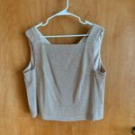 Jeffrey & Dale Evenings Tom Barra Gold Knit 2 Piece Set Jacket Tank Top Size 16 Photo 5