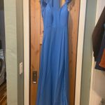 Azazie Blue Bridesmaid Dress Photo 3