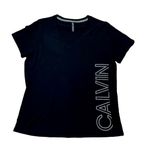 Calvin Klein Performance V-Neck Tee Shirt Black with White XXL Photo 0