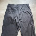 COS Women’s Black Cotton Pants With Side Open Stitching Size 6 Barrel Style Legs Photo 7