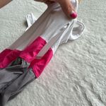 VTG dELiA*s Y2K Tank Dress Womens S White Pink Gray Sleeveless 90s Retro Skater Photo 10