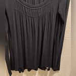 Free People We The Free Black Love Valley Long Sleeve Top Size XS Photo 4