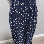 Aerie  Star Smocked Navy White Summer Dress Sun XS Photo 4