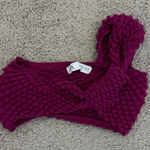 ZARA  Textured Purple Crop Top Photo 0