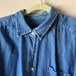 Eddie Bauer  Classic Blue denim vintage blouse medium Photo 2