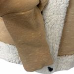 CAbi McQueen Jacket Faux Shearling Trim Soft Knit 3908 Tan Women’s Size Medium Photo 10