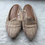Universal Threads Universal Thread Womens Pointed Toe Mules Tan Woven Slip On Flats Shoes Size 8β Photo 1
