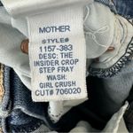 Mother Jeans The Insider Crop Step Fray in Girl Crush Blue Denim Womens 25 Photo 12