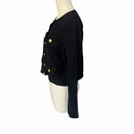 J.Crew Cropped lady jacket black in textured bouclé size small Photo 4
