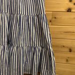 Pomander Place Medium Striped Sleeveless Kenzie Poplin Tiered Dress Tuckernuck Blue Photo 2