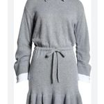 NWT Cinq a‎ Sept Necklace Kiana Dress Sz Medium $445 Gray Photo 5