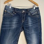 Rock Revival Denim Shorts Jean Bermuda Embellished Pockets Button Cowgirl Grunge Photo 0