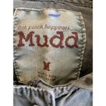 Mudd  Women’s Vest Utility Full Zip Snap Hooded Cargo Washed Gray Size Medium Photo 1